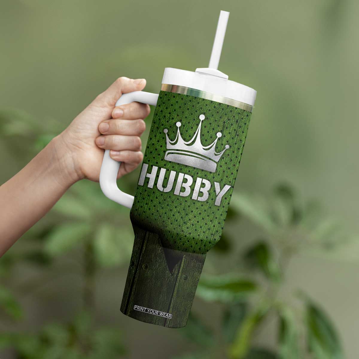 Gifts for Husband Tumbler With Handle Hubby Valentine Anniversary Birthday TB09 Print Your Wear