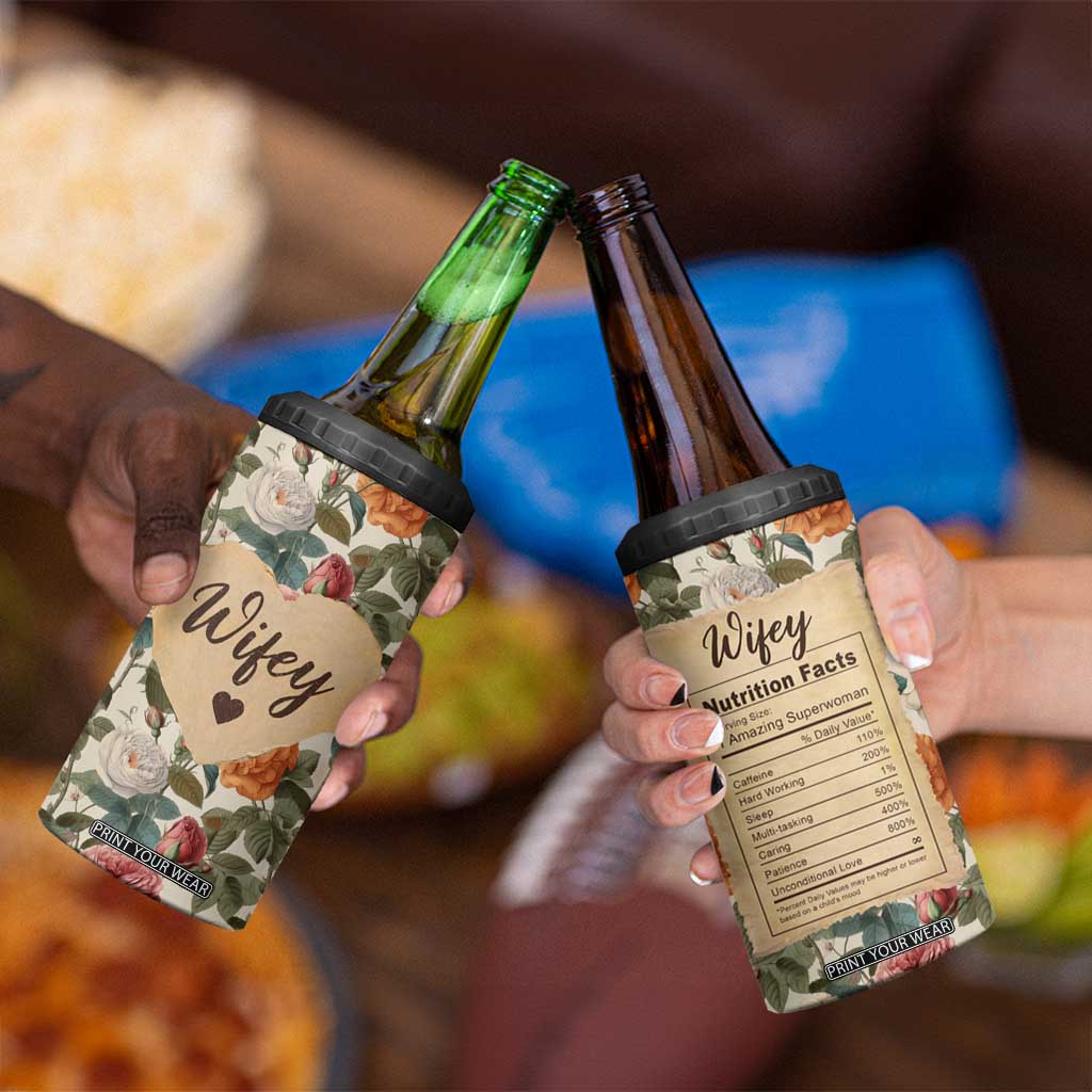 Valentines Day Gifts for Her 4 in 1 Can Cooler Tumbler Best Wife Ever TB09 Print Your Wear