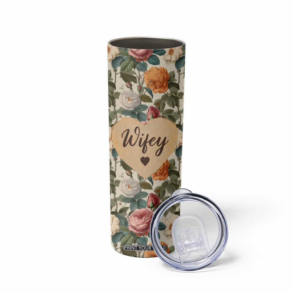 Valentines Day Gifts for Her Skinny Tumbler Best Wife Ever TB09 Print Your Wear