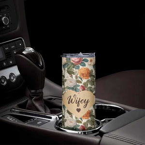 Valentines Day Gifts for Her Skinny Tumbler Best Wife Ever TB09 Print Your Wear
