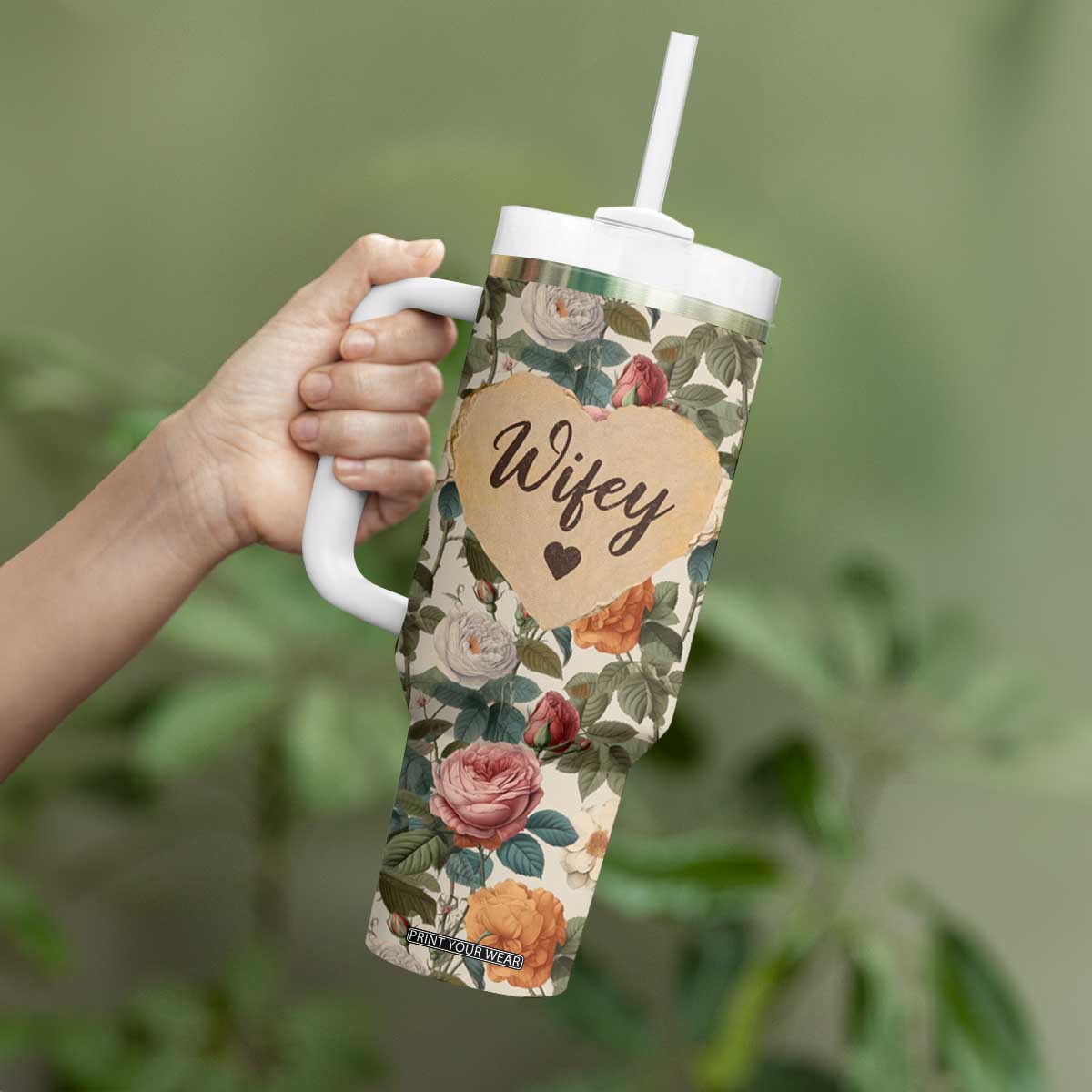 Valentines Day Gifts for Her Tumbler With Handle Best Wife Ever TB09 Print Your Wear