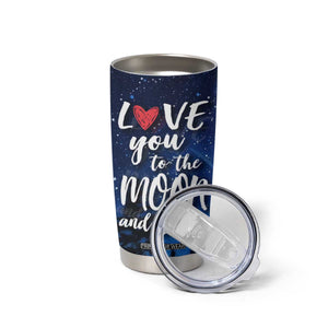Romantic Gift for Couple Tumbler Cup Love You To The Moon And Back TB09 Print Your Wear