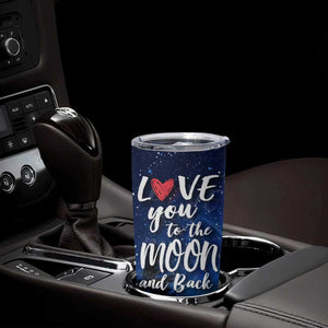 Romantic Gift for Couple Tumbler Cup Love You To The Moon And Back TB09 Print Your Wear