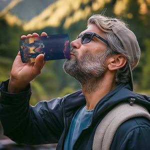 Romantic Gift for Couple 4 in 1 Can Cooler Tumbler Our Love Is Out Of This World TB09 Print Your Wear