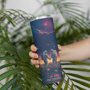 Romantic Gift for Couple Skinny Tumbler Our Love Is Out Of This World TB09 Print Your Wear
