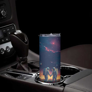 Romantic Gift for Couple Skinny Tumbler Our Love Is Out Of This World TB09 Print Your Wear