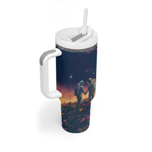 Romantic Gift for Couple Tumbler With Handle Our Love Is Out Of This World TB09 Print Your Wear