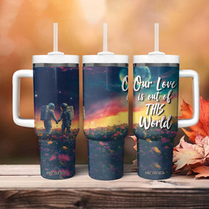 Romantic Gift for Couple Tumbler With Handle Our Love Is Out Of This World TB09 Print Your Wear