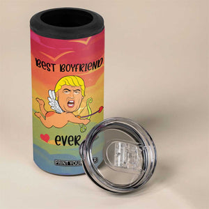Gifts for Gay Boyfriend 4 in 1 Can Cooler Tumbler Funny Trump Cupid Best Boyfriend Ever TB09 Print Your Wear