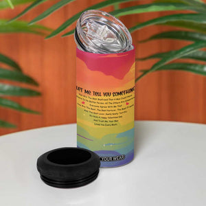 Gifts for Gay Boyfriend 4 in 1 Can Cooler Tumbler Funny Trump Cupid Best Boyfriend Ever TB09 Print Your Wear