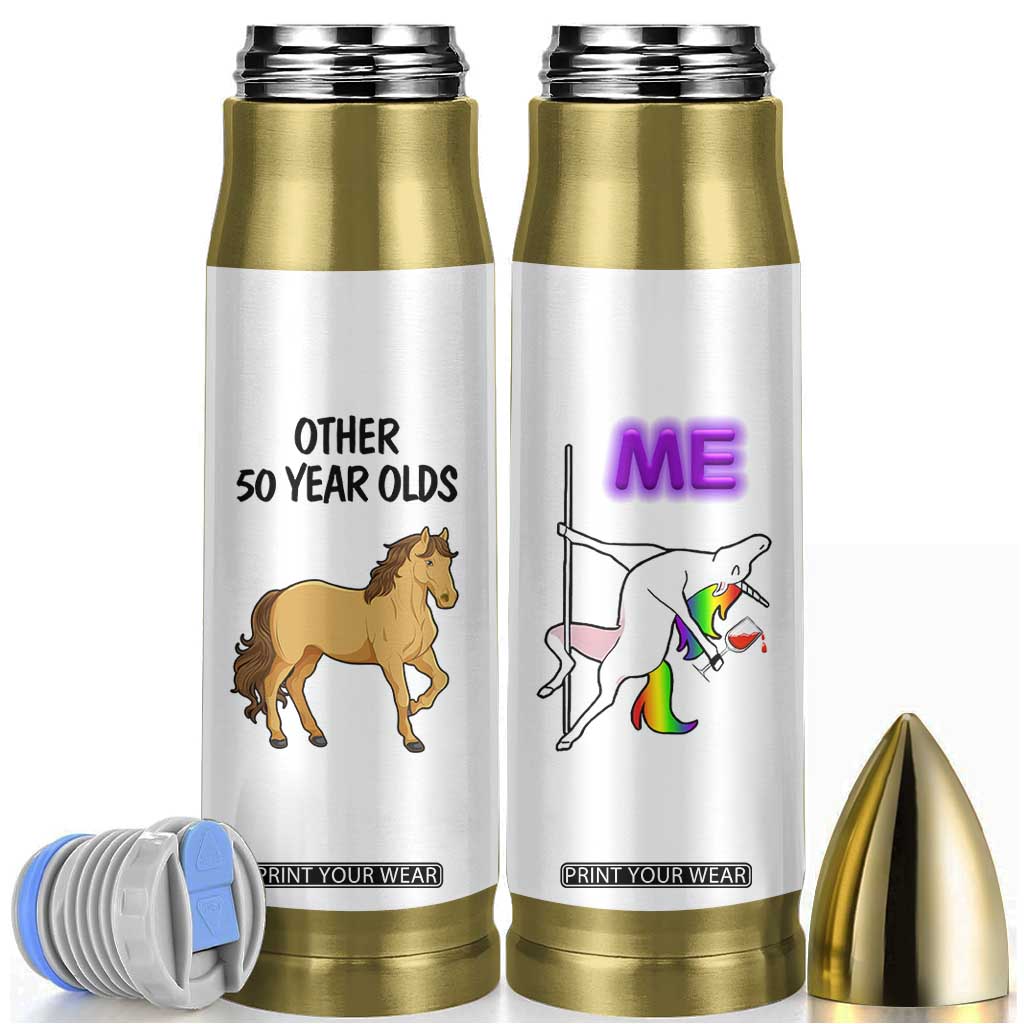 50th Birthday Bullet Tumbler Funny Dancing Unicorn 1976 Other 50 Year Olds