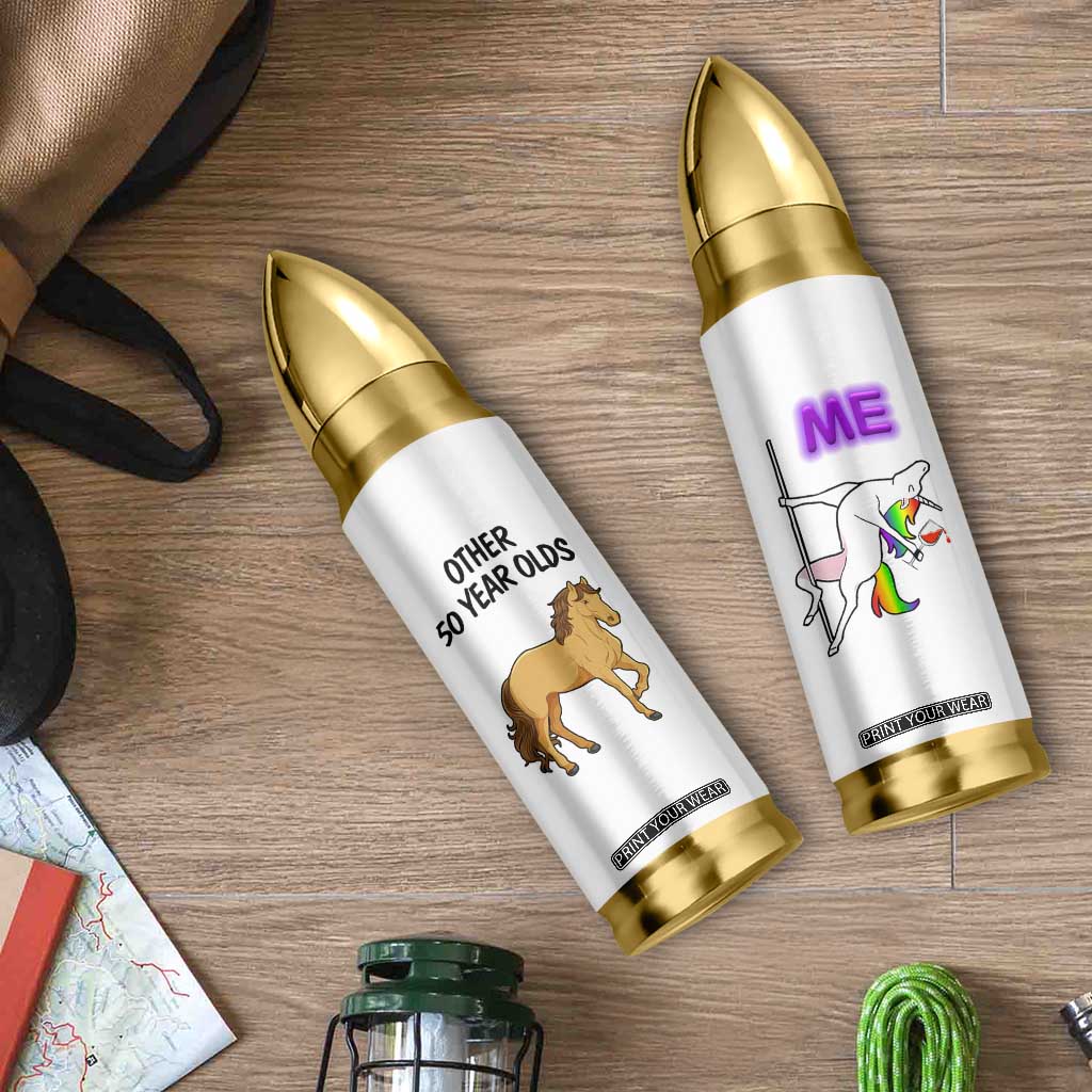 50th Birthday Bullet Tumbler Funny Dancing Unicorn 1976 Other 50 Year Olds TB10 Print Your Wear