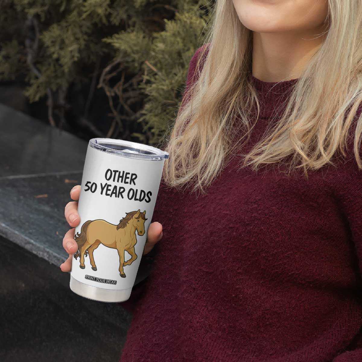 50th Birthday Tumbler Cup Funny Dancing Unicorn 1976 Other 50 Year Olds TB10 Print Your Wear