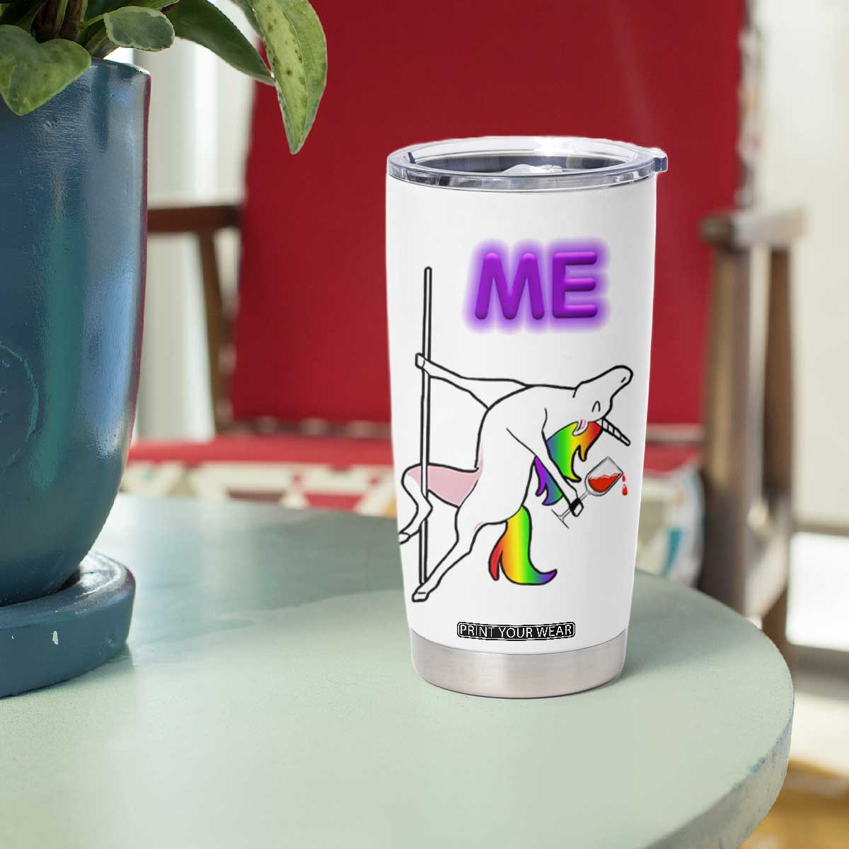 50th Birthday Tumbler Cup Funny Dancing Unicorn 1976 Other 50 Year Olds TB10 Print Your Wear