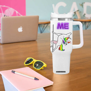 50th Birthday Tumbler With Handle Funny Dancing Unicorn 1976 Other 50 Year Olds TB10 Print Your Wear