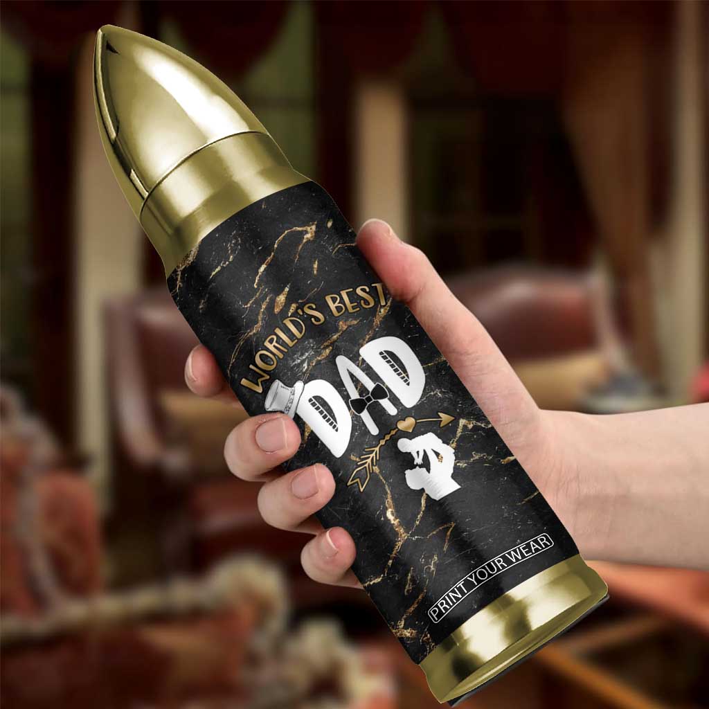 Father's Day Gift For Dad Bullet Tumbler World's Best Dad Daddy TB10 Print Your Wear
