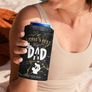 Father's Day Gift For Dad 4 in 1 Can Cooler Tumbler World's Best Dad Daddy TB10 Print Your Wear