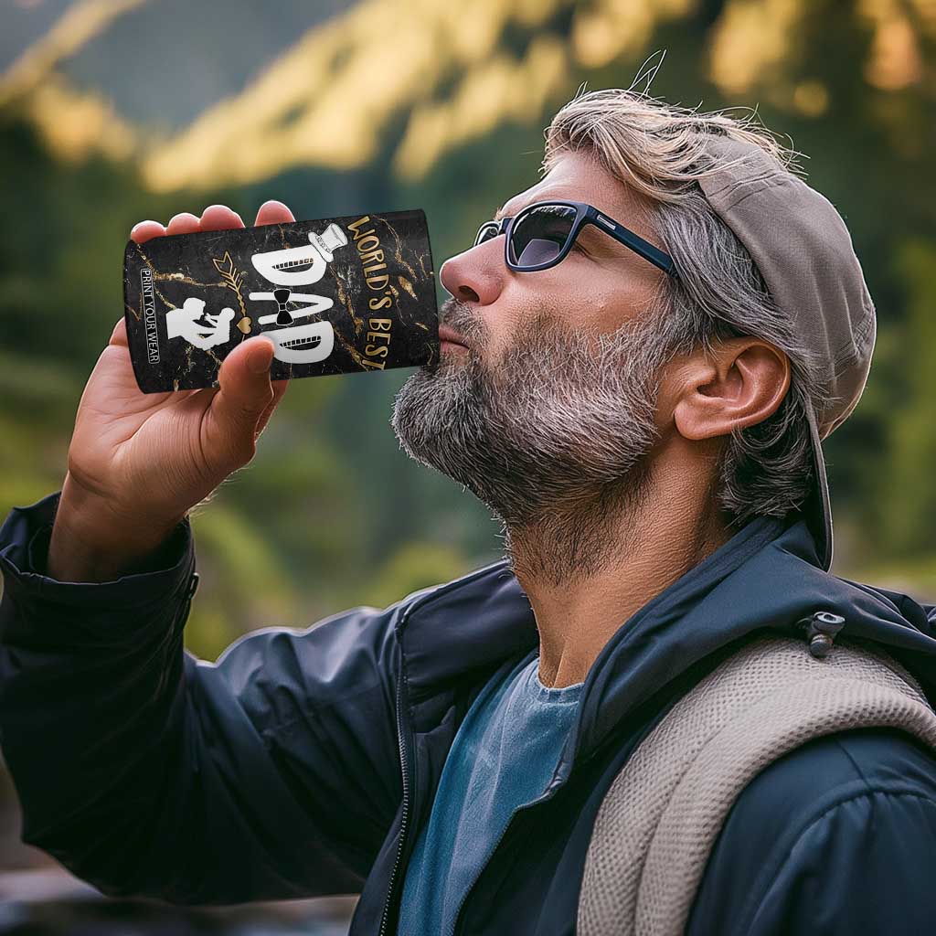Father's Day Gift For Dad 4 in 1 Can Cooler Tumbler World's Best Dad Daddy TB10 Print Your Wear