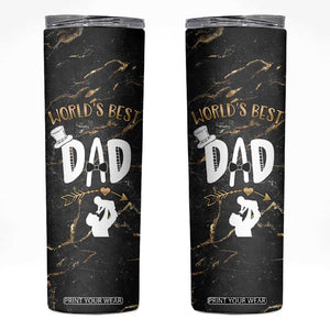 Father's Day Gift For Dad Skinny Tumbler World's Best Dad Daddy TB10 Black Print Your Wear