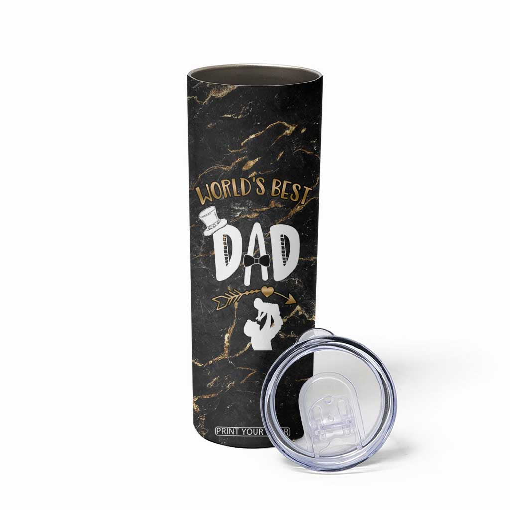 Father's Day Gift For Dad Skinny Tumbler World's Best Dad Daddy TB10 Print Your Wear