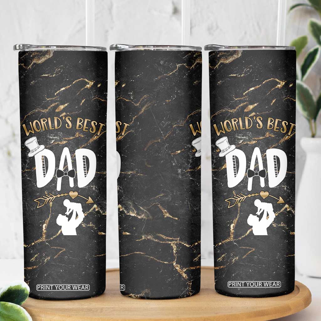Father's Day Gift For Dad Skinny Tumbler World's Best Dad Daddy TB10 Print Your Wear