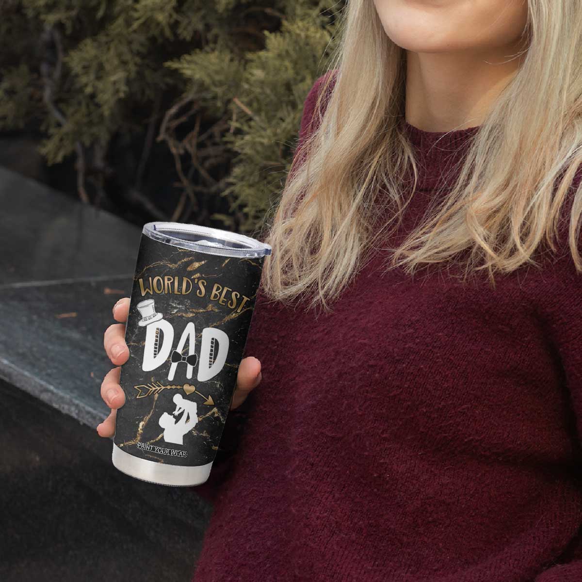 Father's Day Gift For Dad Tumbler Cup World's Best Dad Daddy TB10 Print Your Wear