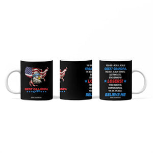 Best Grandpa Ever Coffee Mug Gifts for Grandfather New Grandfather Granddad Eagle US Flag TB10 Print Your Wear