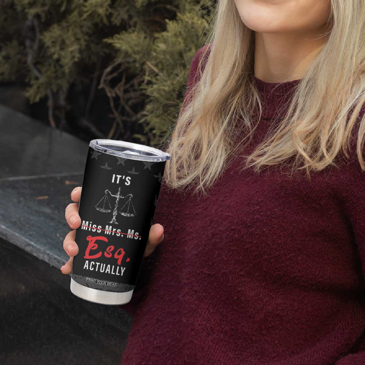 Lawyer Gifts For Women Tumbler Cup Pass the Bar Exam Gifts For Female Lawyers Law School Graduation TB10 Print Your Wear