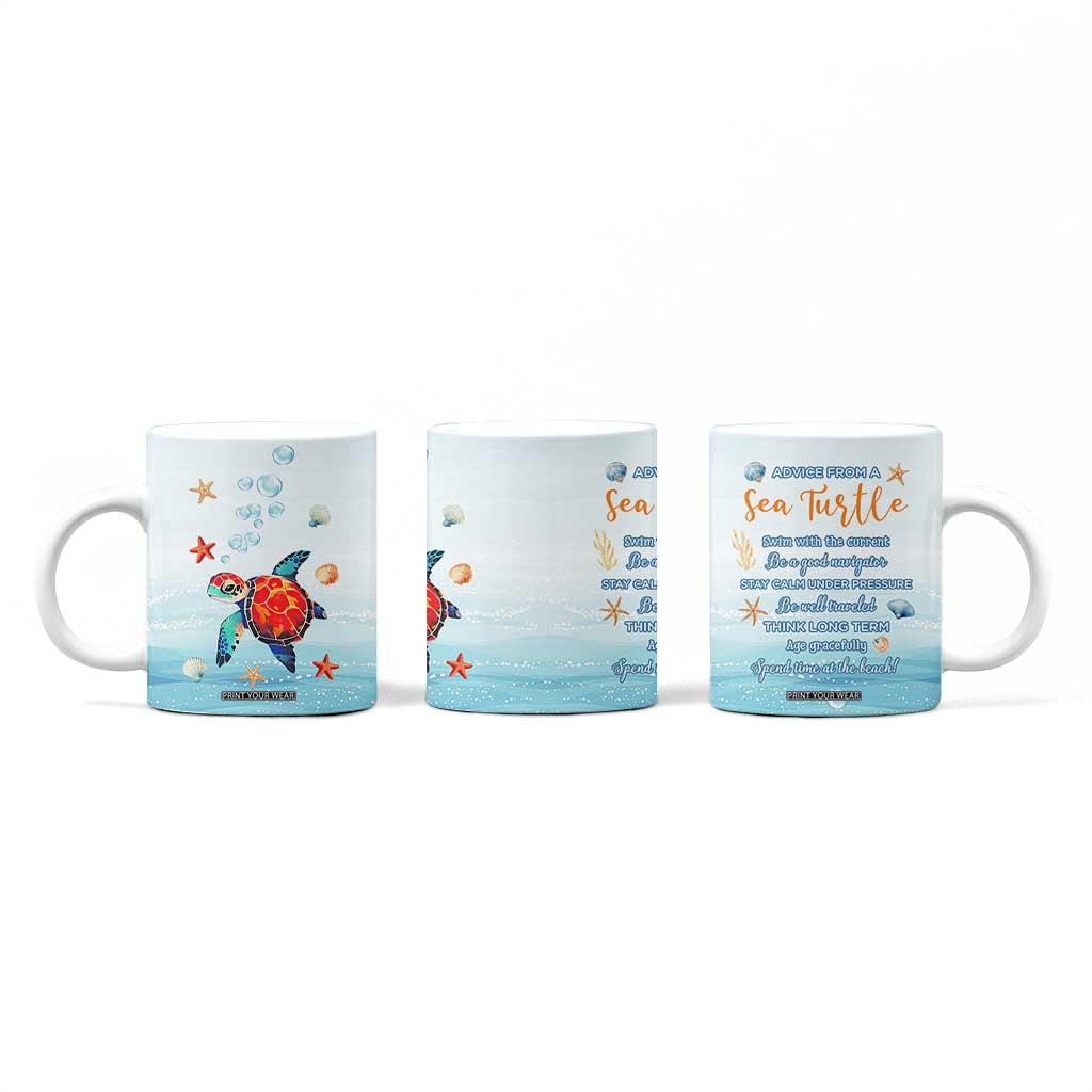 Sea Turtle Gifts Coffee Mug Beach Ocean Gifts For Women Turtle Lovers TB10 Print Your Wear