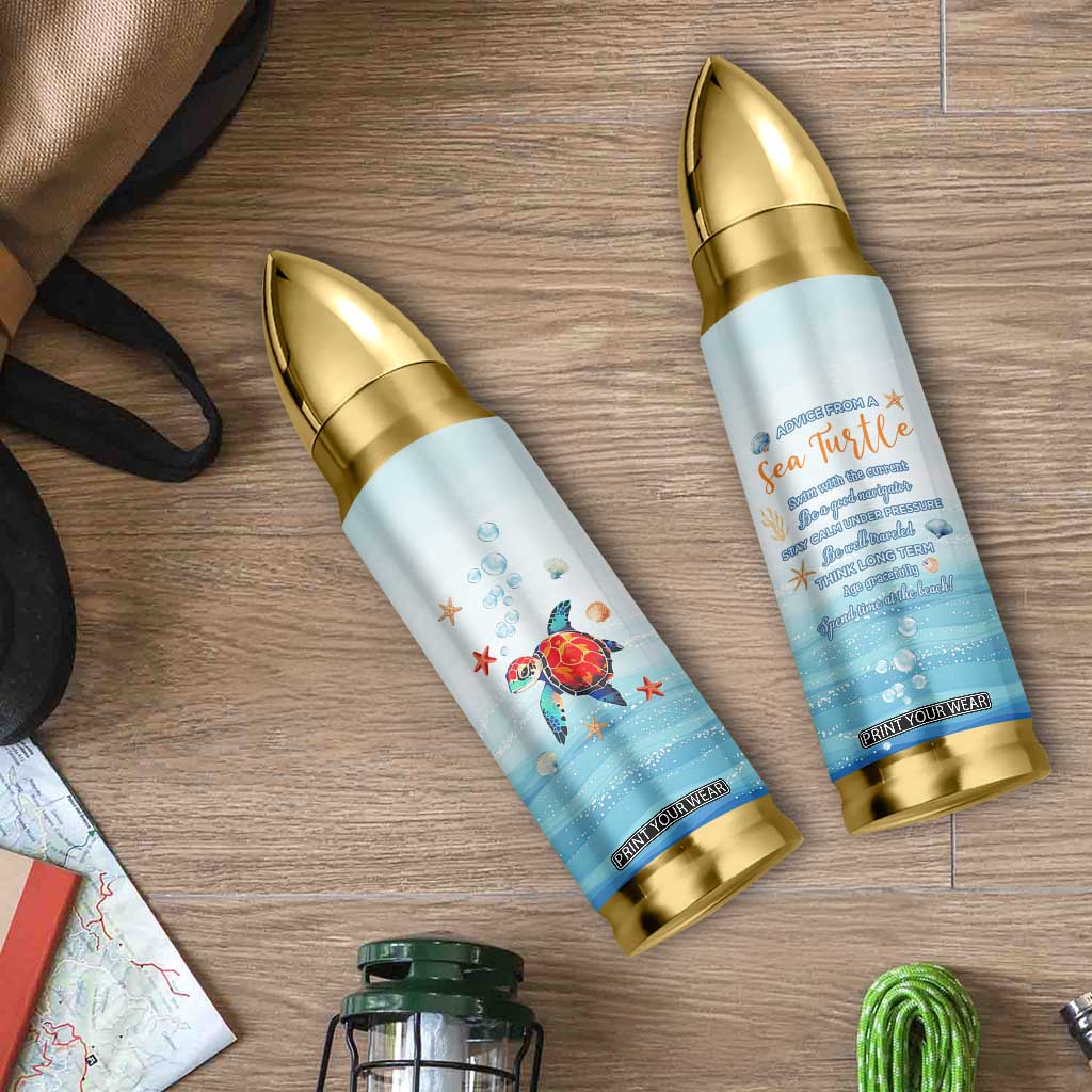 Sea Turtle Gifts Bullet Tumbler Beach Ocean Gifts For Women Turtle Lovers TB10 Print Your Wear