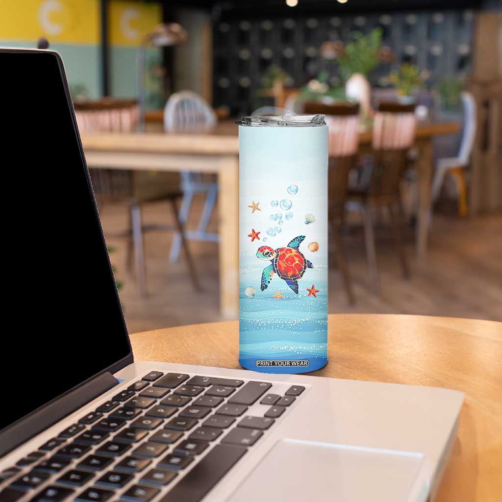 Sea Turtle Gifts Skinny Tumbler Beach Ocean Gifts For Women Turtle Lovers TB10 Print Your Wear