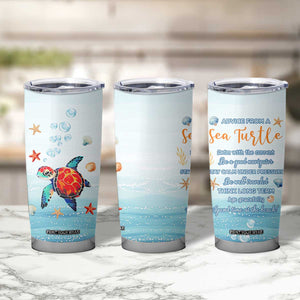 Sea Turtle Gifts Tumbler Cup Beach Ocean Gifts For Women Turtle Lovers TB10 Print Your Wear