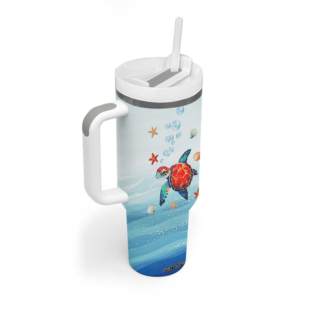 Sea Turtle Gifts Tumbler With Handle Beach Ocean Gifts For Women Turtle Lovers TB10 Print Your Wear