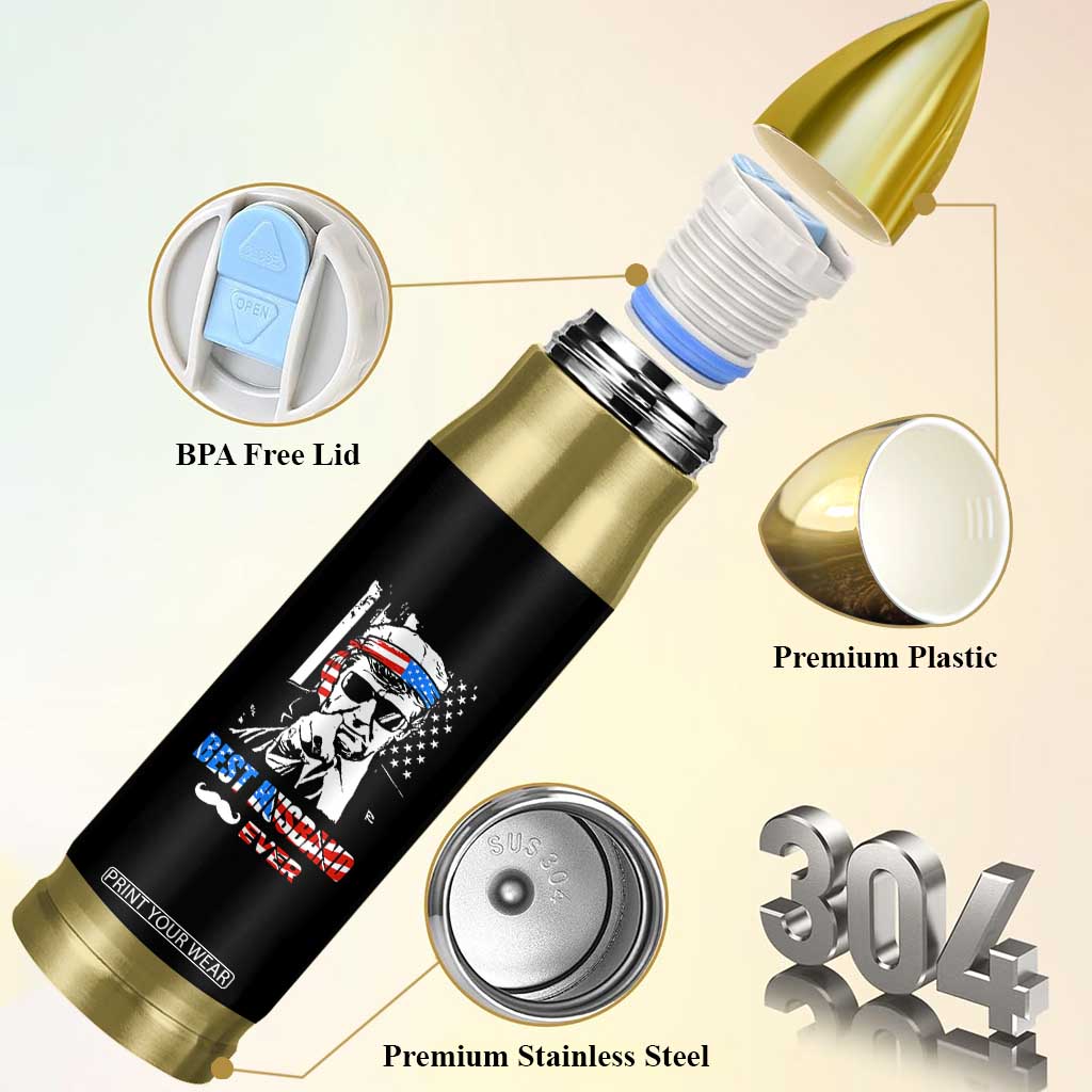 Best Husband Ever Bullet Tumbler Anniversary Gifts For Hubby From Wifey TB10 Print Your Wear