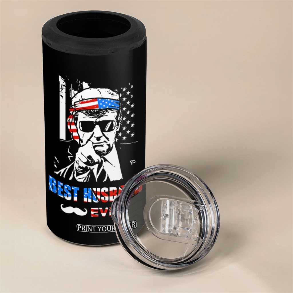 Best Husband Ever 4 in 1 Can Cooler Tumbler Anniversary Gifts For Hubby From Wifey TB10 Print Your Wear