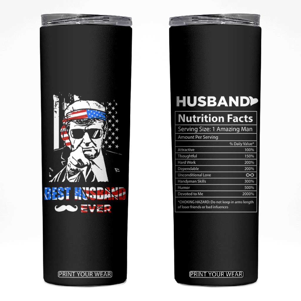 Best Husband Ever Skinny Tumbler Anniversary Gifts For Hubby From Wifey TB10 Black Print Your Wear