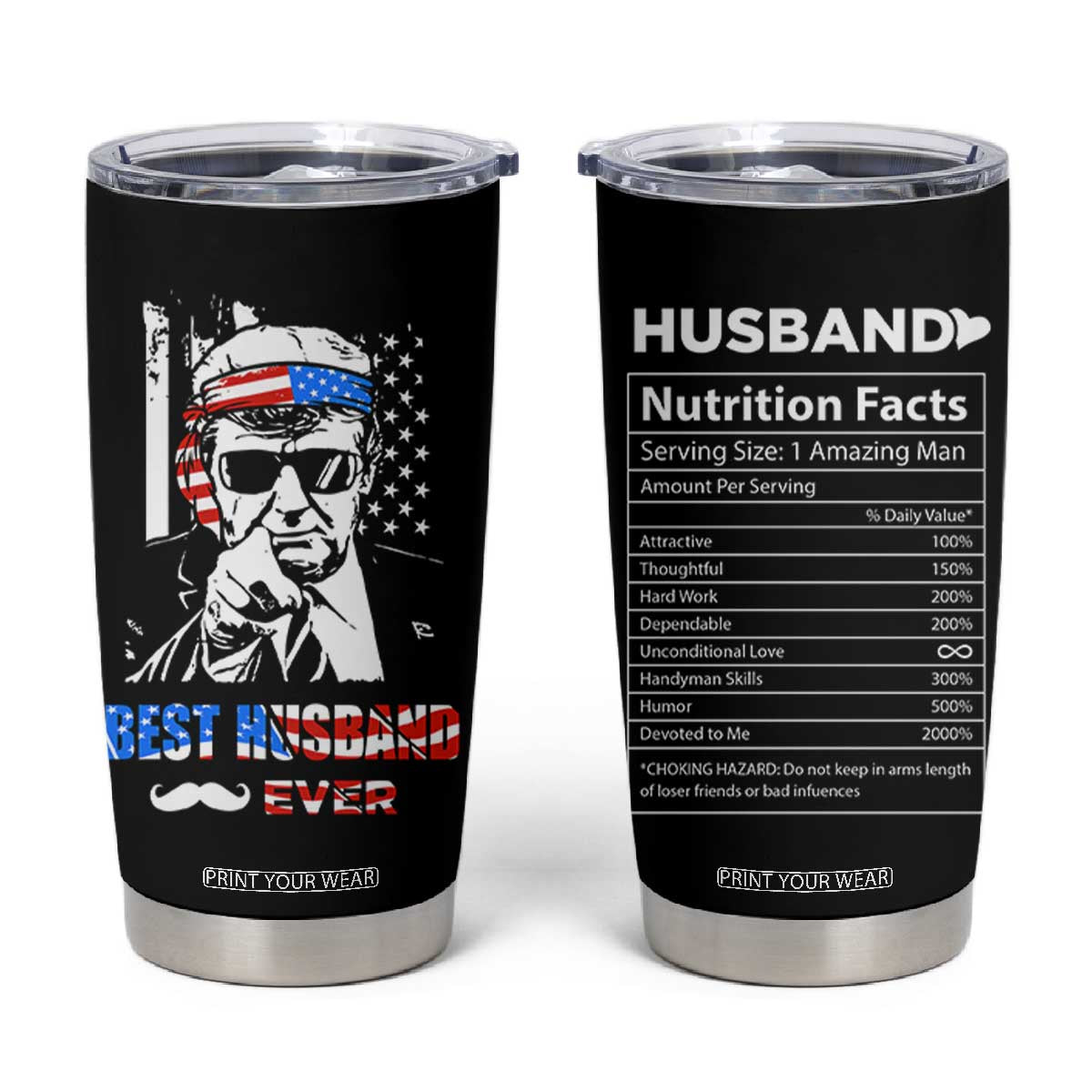 Best Husband Ever Tumbler Cup Anniversary Gifts For Hubby From Wifey TB10 Black Print Your Wear