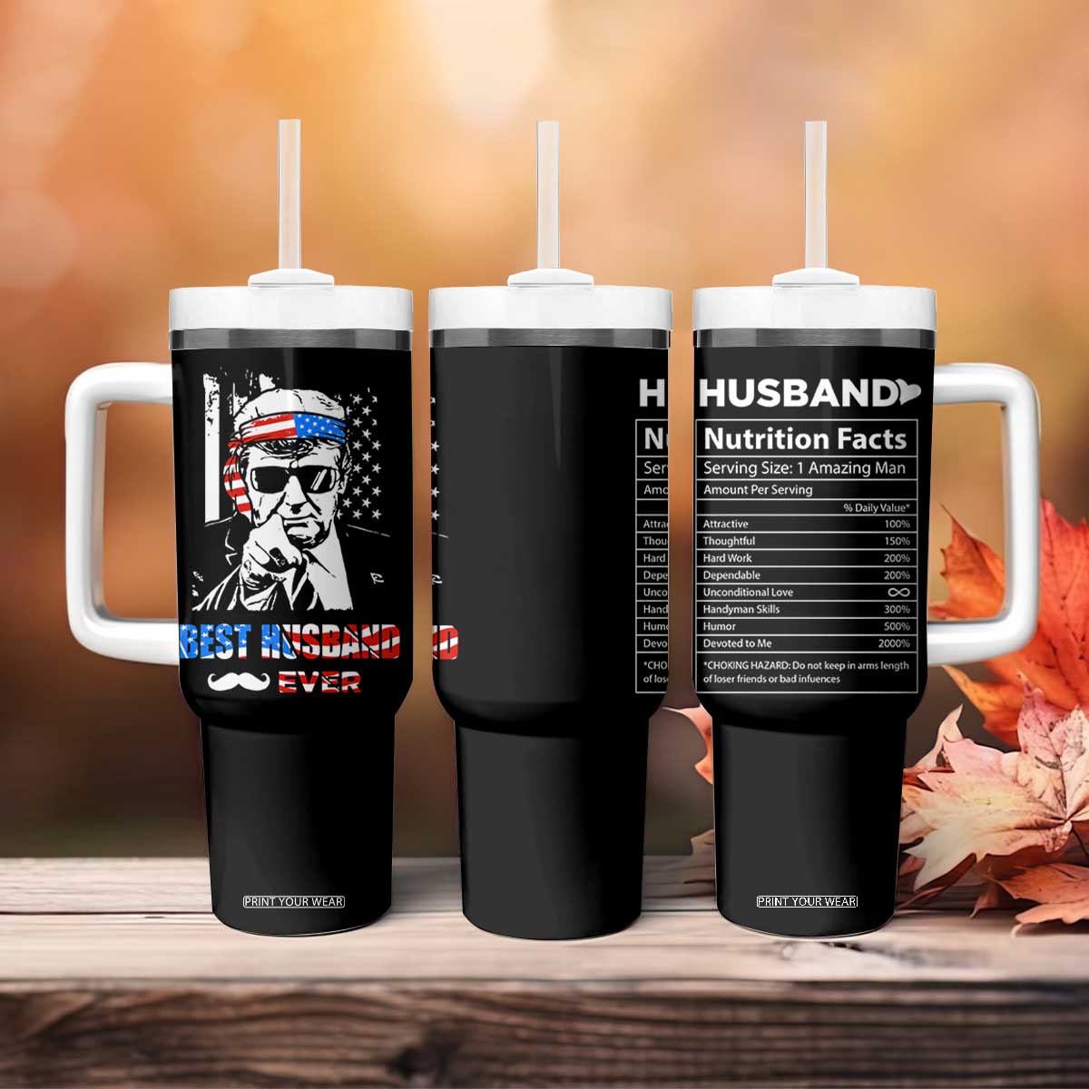 Best Husband Ever Tumbler With Handle Anniversary Gifts For Hubby From Wifey TB10 Print Your Wear