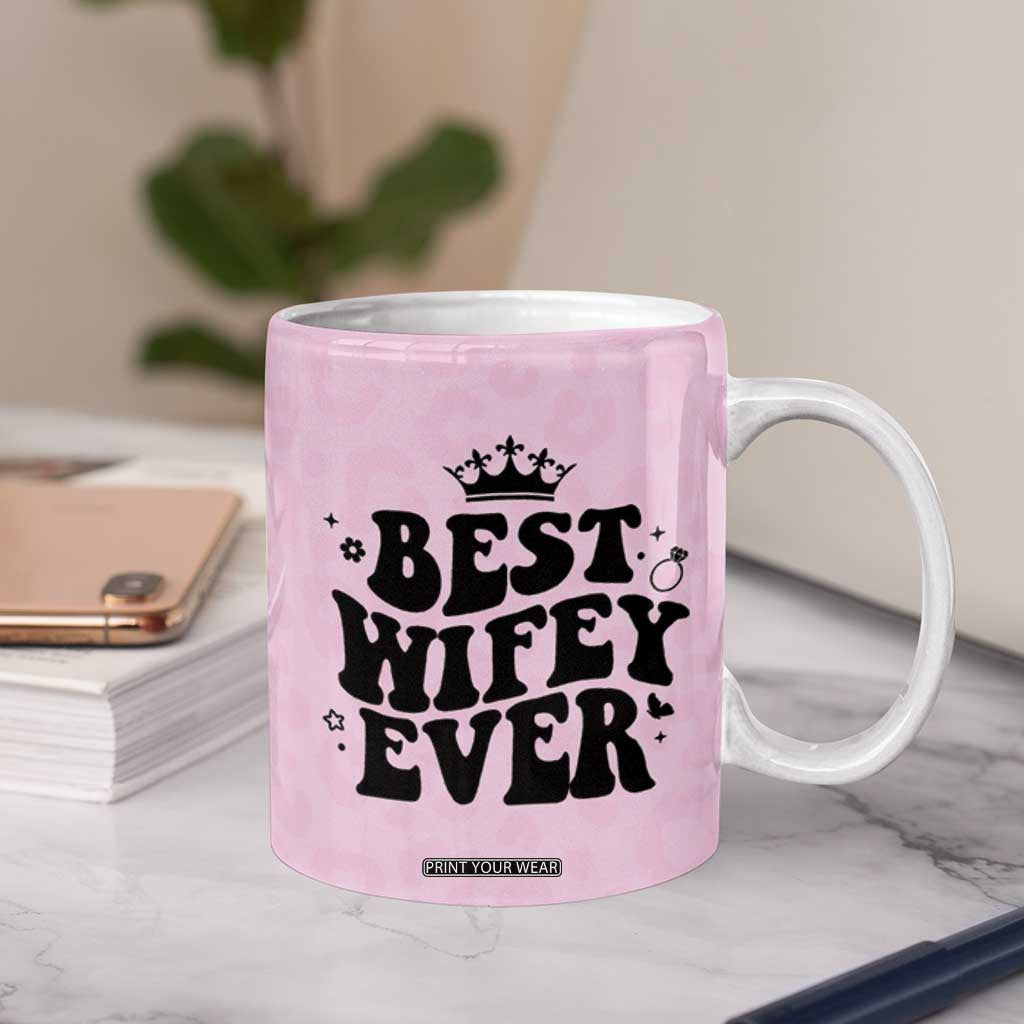 Gifts For Wife from Husband Coffee Mug Best Wifey Ever Bride Bachelorette Wedding Gifts TB10 Print Your Wear