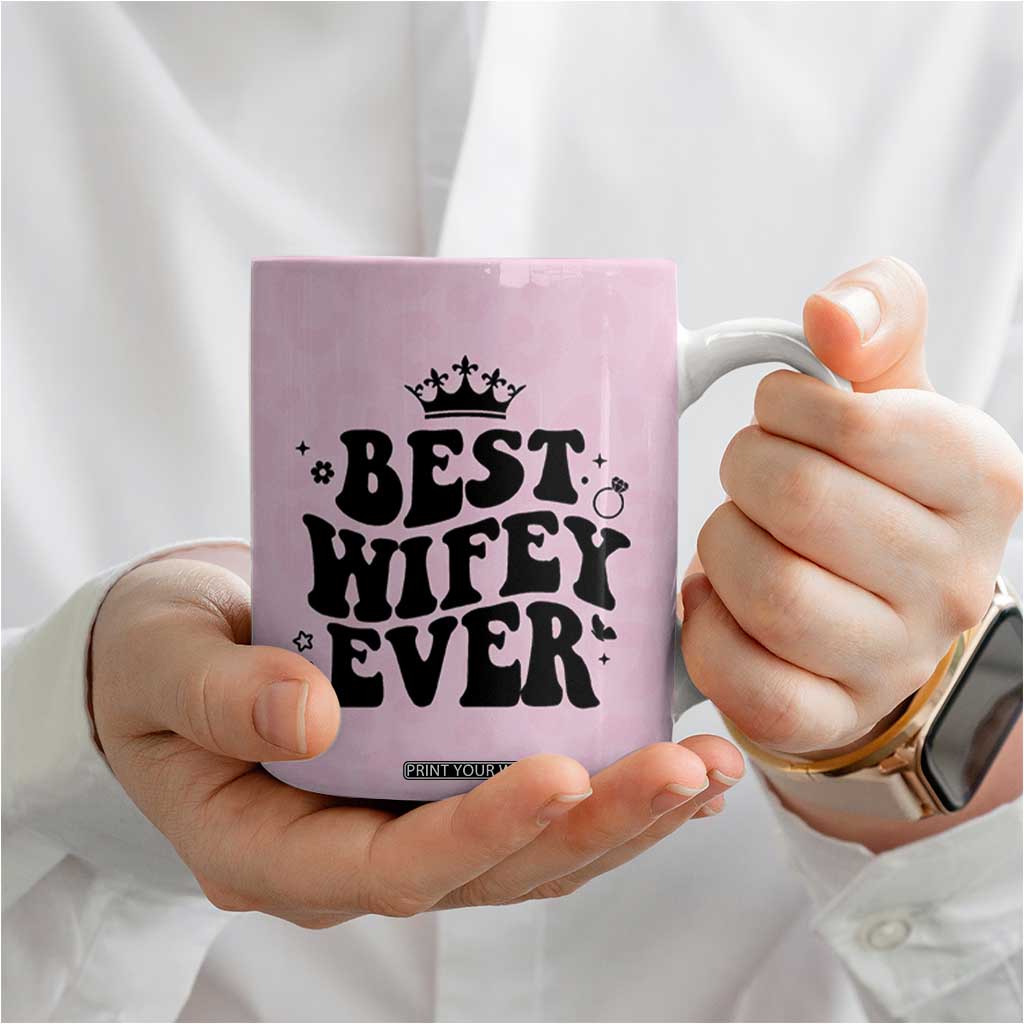Gifts For Wife from Husband Coffee Mug Best Wifey Ever Bride Bachelorette Wedding Gifts TB10 Print Your Wear