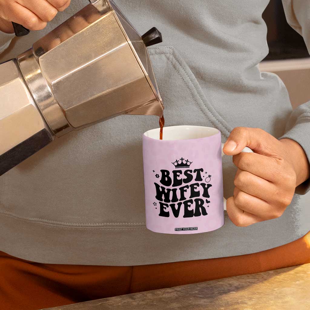 Gifts For Wife from Husband Coffee Mug Best Wifey Ever Bride Bachelorette Wedding Gifts TB10 Print Your Wear