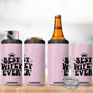 Gifts For Wife from Husband 4 in 1 Can Cooler Tumbler Best Wifey Ever Bride Bachelorette Wedding Gifts TB10 Print Your Wear