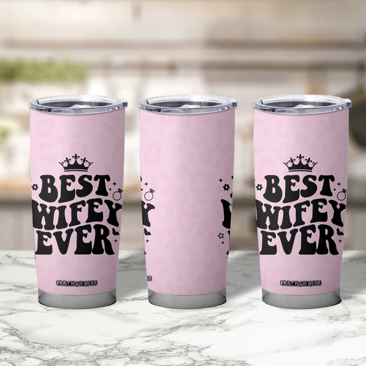 Gifts For Wife from Husband Tumbler Cup Best Wifey Ever Bride Bachelorette Wedding Gifts TB10 Print Your Wear