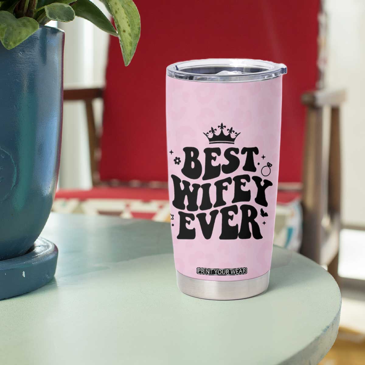 Gifts For Wife from Husband Tumbler Cup Best Wifey Ever Bride Bachelorette Wedding Gifts TB10 Print Your Wear