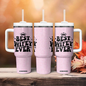 Gifts For Wife from Husband Tumbler With Handle Best Wifey Ever Bride Bachelorette Wedding Gifts TB10 Print Your Wear