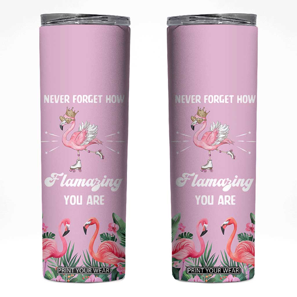 Flamingo Gifts Skinny Tumbler Appreciation Inspirational Gift for Her TB10 Pink Print Your Wear