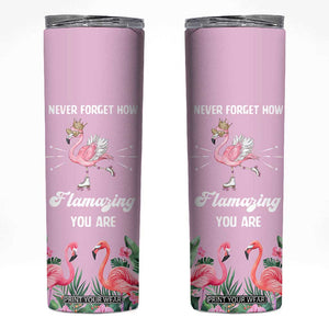 Flamingo Gifts Skinny Tumbler Appreciation Inspirational Gift for Her TB10 Pink Print Your Wear