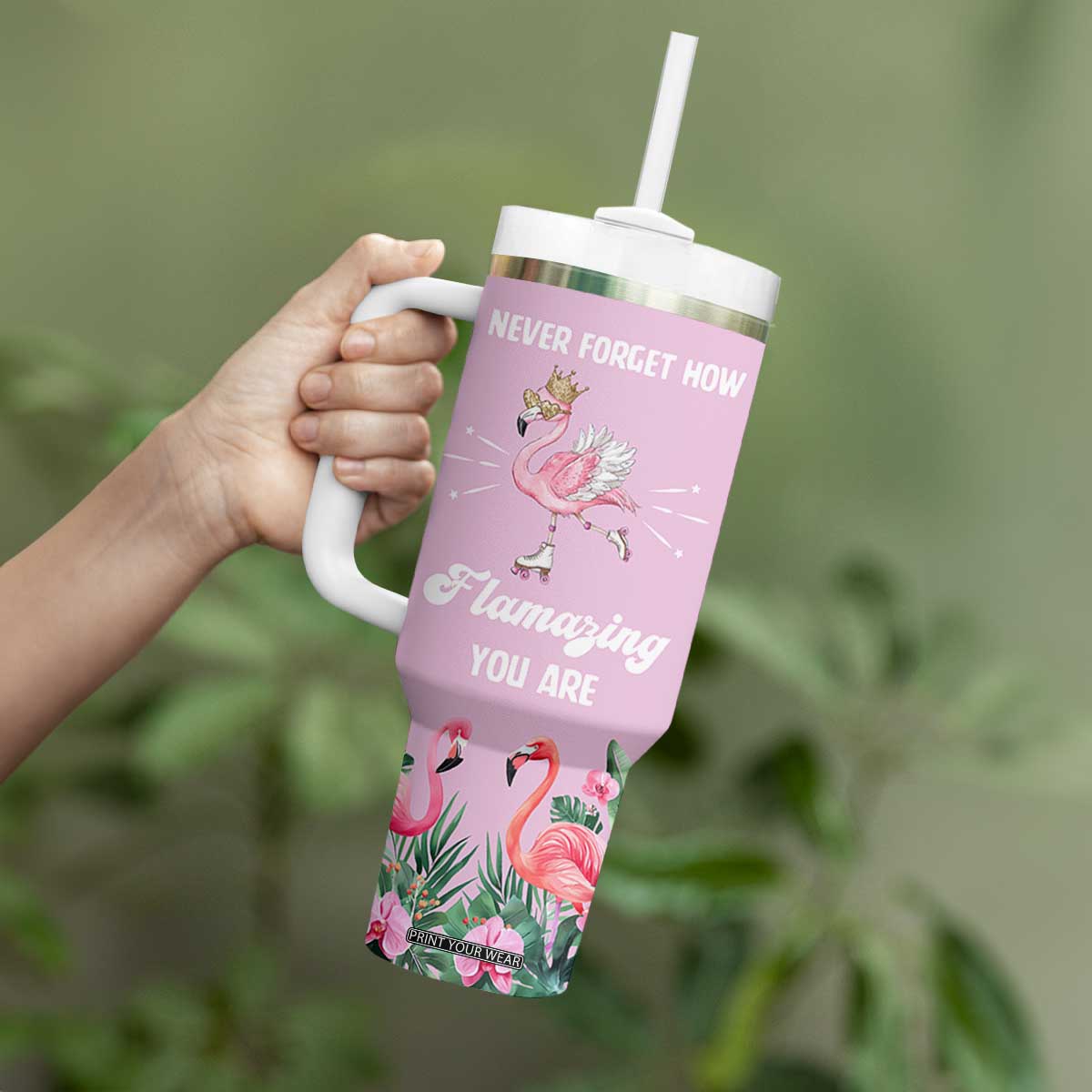 Flamingo Gifts Tumbler With Handle Appreciation Inspirational Gift for Her TB10 Print Your Wear