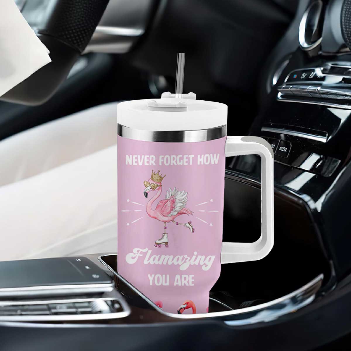 Flamingo Gifts Tumbler With Handle Appreciation Inspirational Gift for Her TB10 Print Your Wear