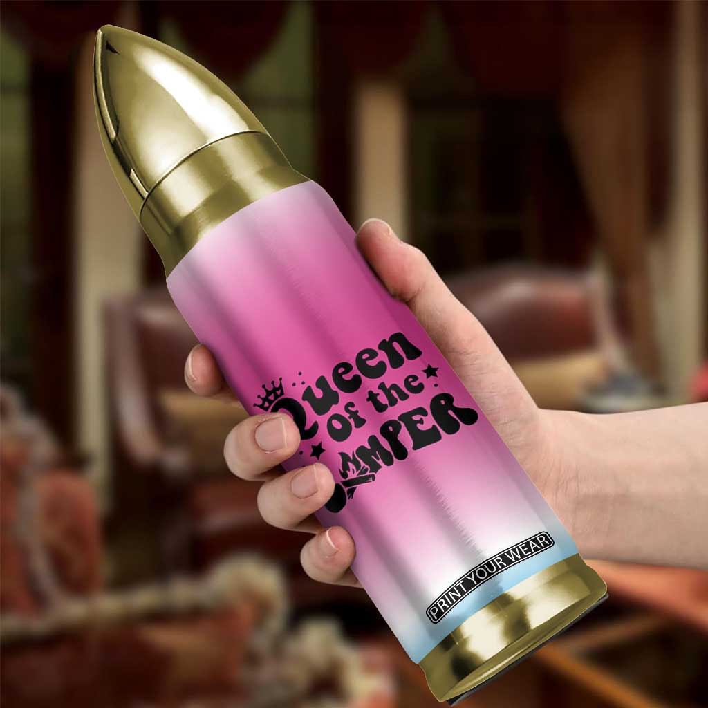 Queen Of The Camper Bullet Tumbler RV Camping Camper Life TB10 Print Your Wear